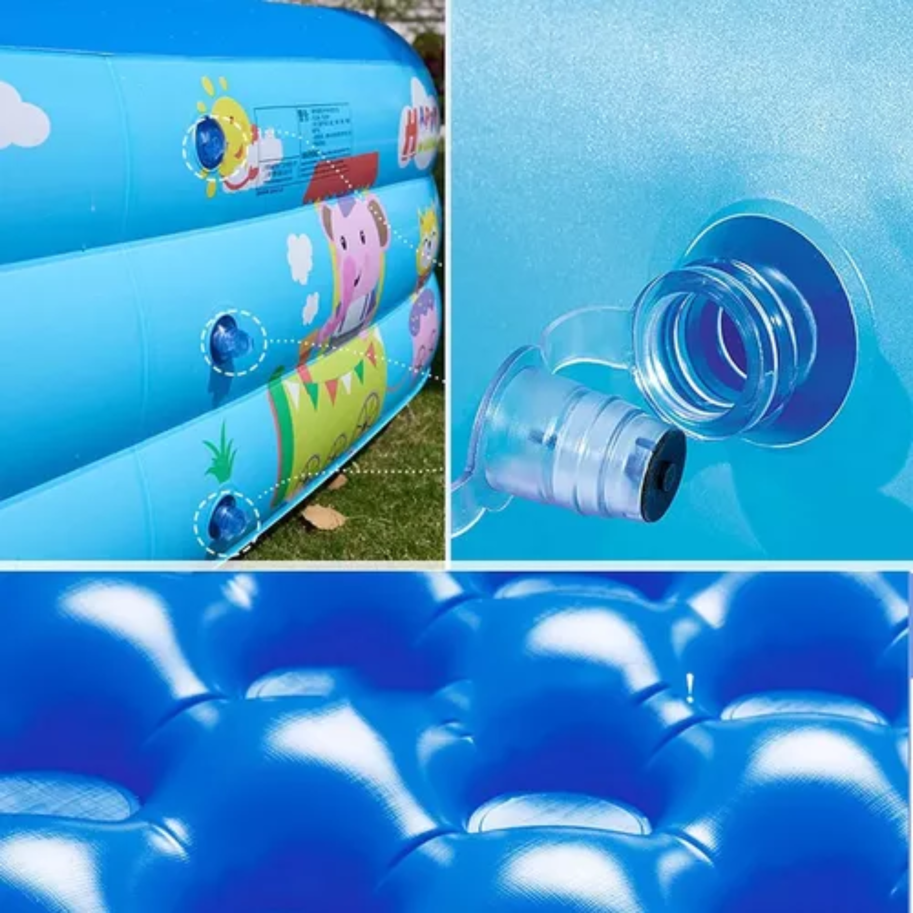 Piscina Inflable  180 Cm 3 Anillos